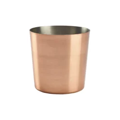 Barstuff Edelstahlbecher / Snackbecher kupferfarben - 8,5x8,5cm/420ml (12 Stk.)
