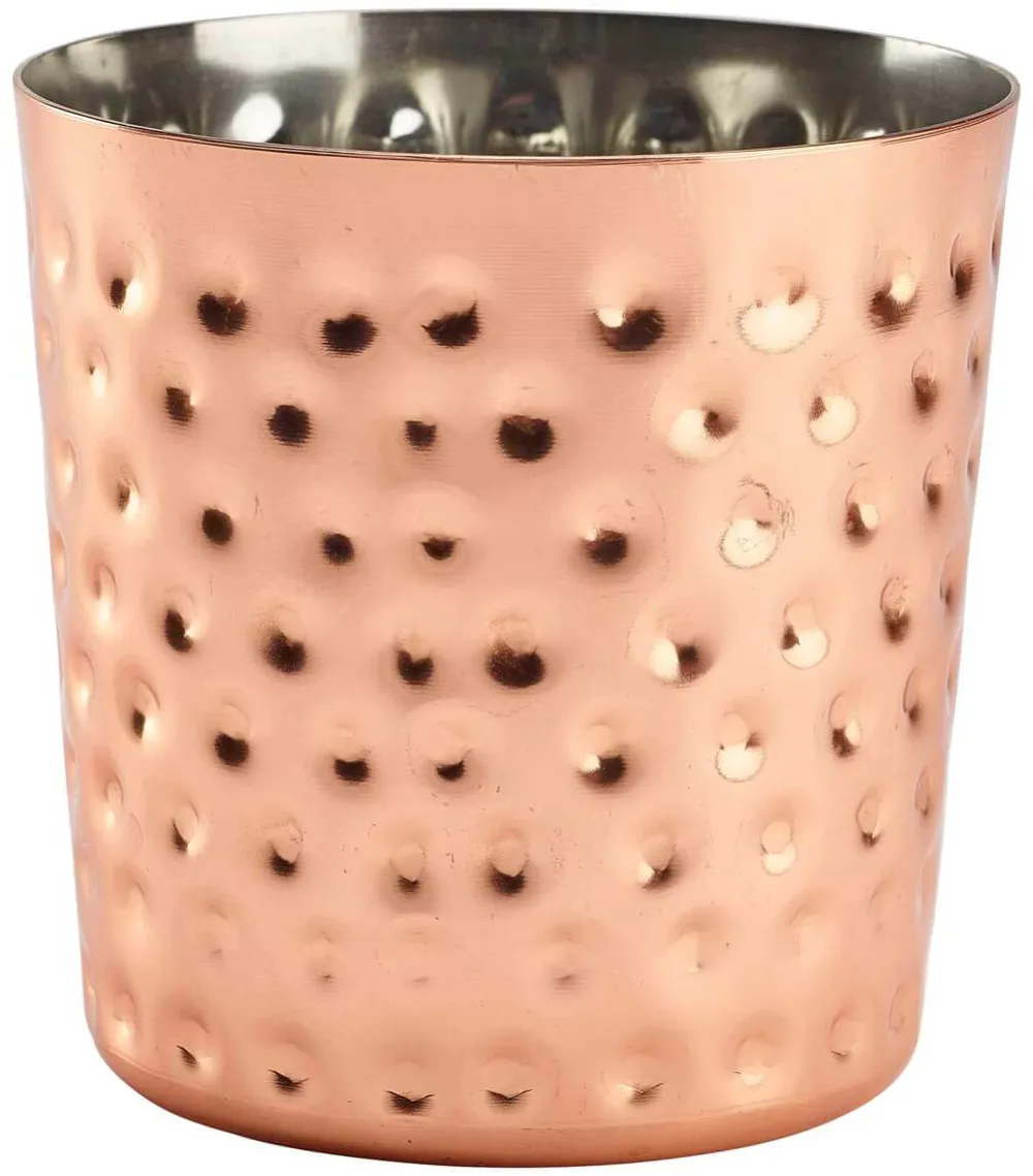 Barstuff Edelstahlbecher gehämmert, kupferfarben - 400ml