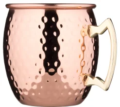 Barstuff Edelstahlbecher Moscow Mule, kupferfarben, gehämmert - 550ml