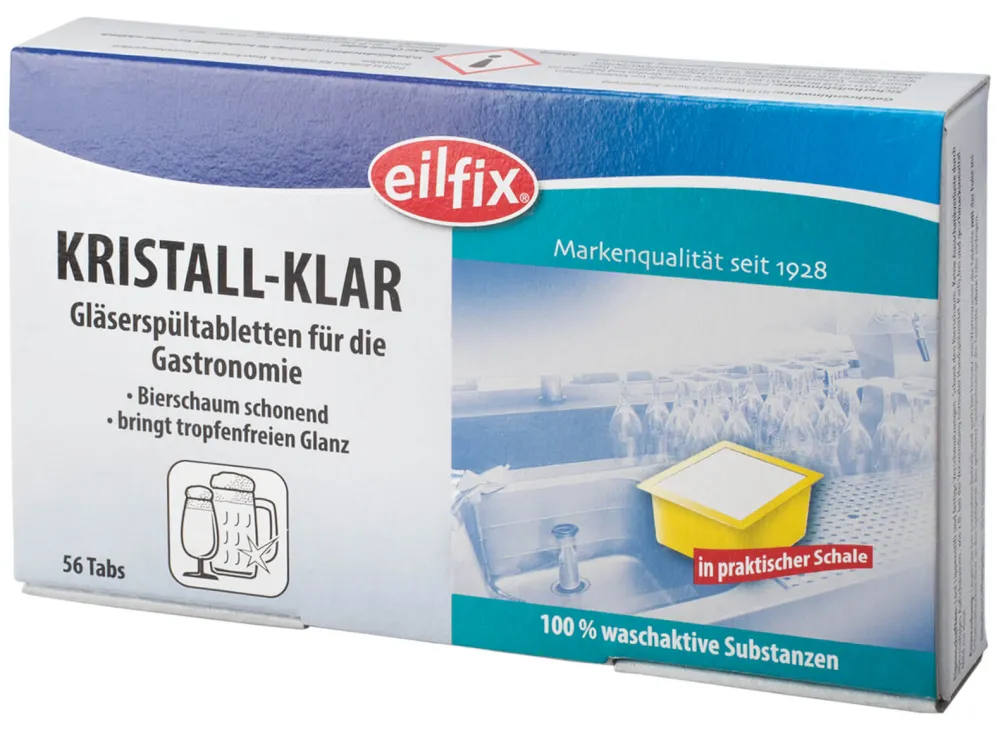 Barstuff Eilfix Gläserspültabletten, Kristallklar 56x10g