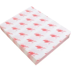 Barstuff Einschlagpapier fettdicht, rotes Muster - 25x32cm (1000 Stk.)