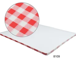 Barstuff Einschlagpapier fettdicht, Karo rot - 19x31cm (200 Stk.)