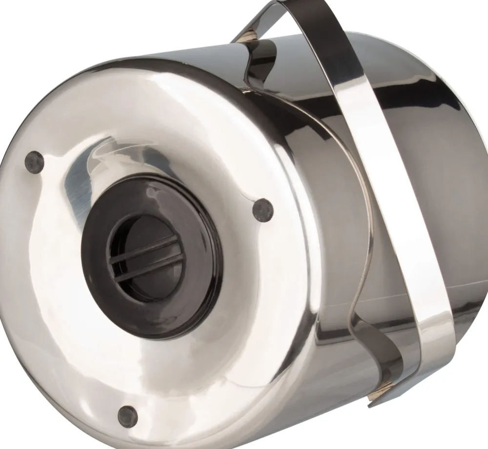 Barstuff Eiseimer Kunststoff PP, silberfarben, mit Zange - 1,3l