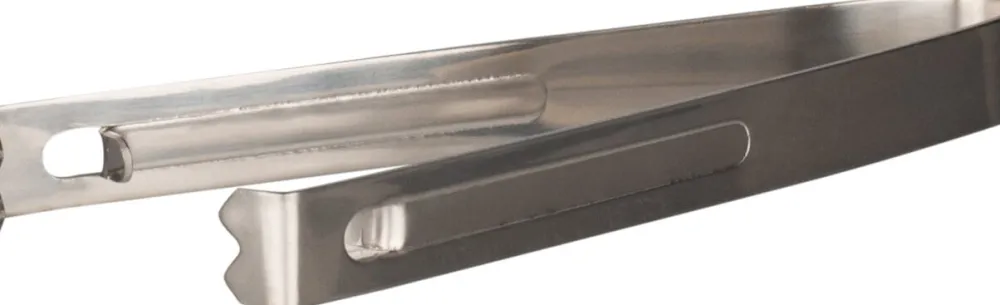 Barstuff Eiseimer Kunststoff PP, silberfarben, mit Zange - 1,3l