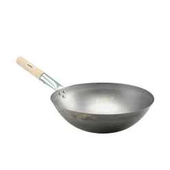 Barstuff Eisen-Wok, runder Boden - 35,6 cm