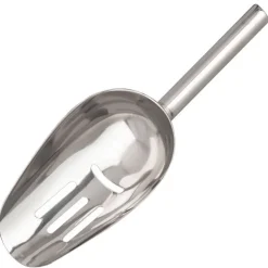 Barstuff Eisschaufel, Edelstahl, mit Ablaufschlitzen - 0,35l