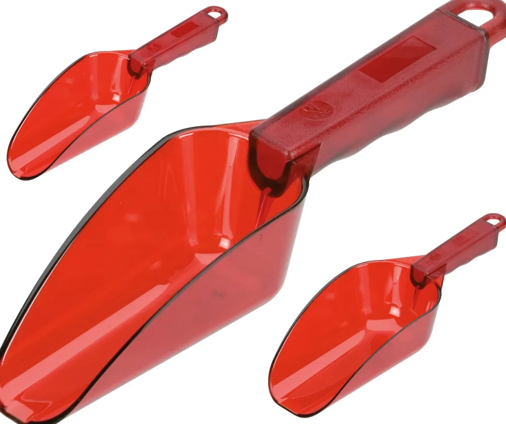 Barstuff Eisschaufel, Polycarbonat transparent rot - 0,35l