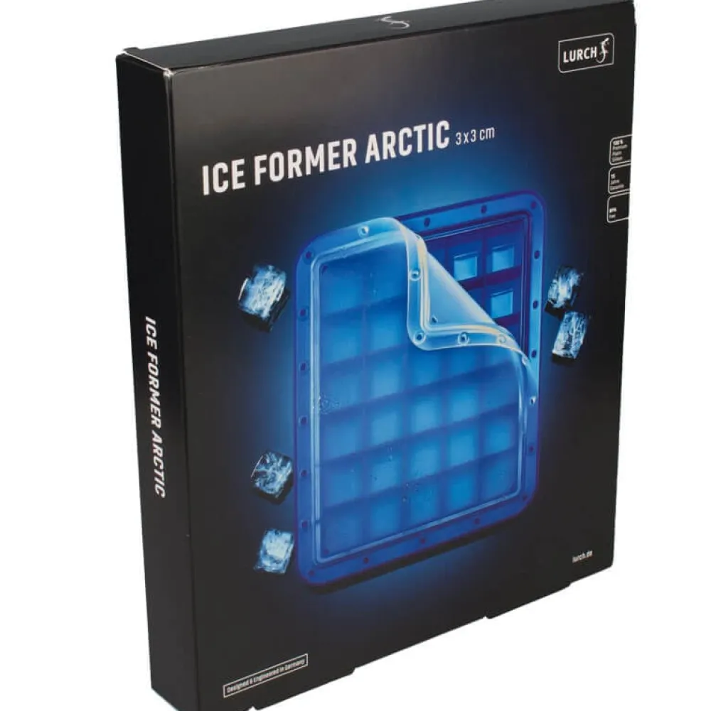 Barstuff Eiswürfelform Arctic mit Deckel, Platin-Silikon, Lurch - 3cm
