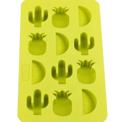 Barstuff Eiswürfelform Tropical, Silikon, grün - Kaktus, Ananas, Melone