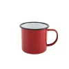 Barstuff Emaille-Becher mit Henkel, rot - 360ml