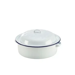 Barstuff Emaillierter Bräter, weiß - 20cm