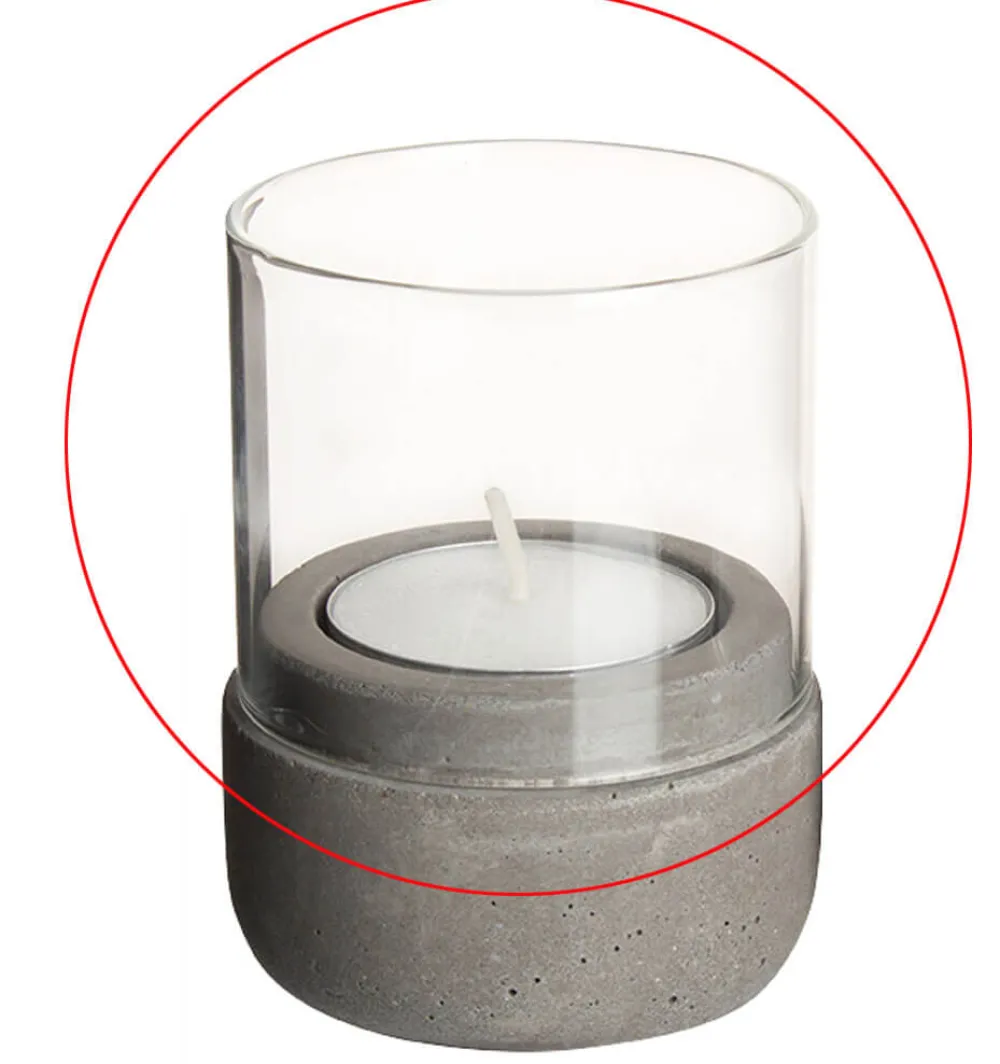 Barstuff Ersatzglas für Kerzenhalter/Windlicht #7284