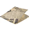 Barstuff Fettdichte Papiertüten, Zeitungsdruck braun - 17,5x17,5cm (1000 Stk.)