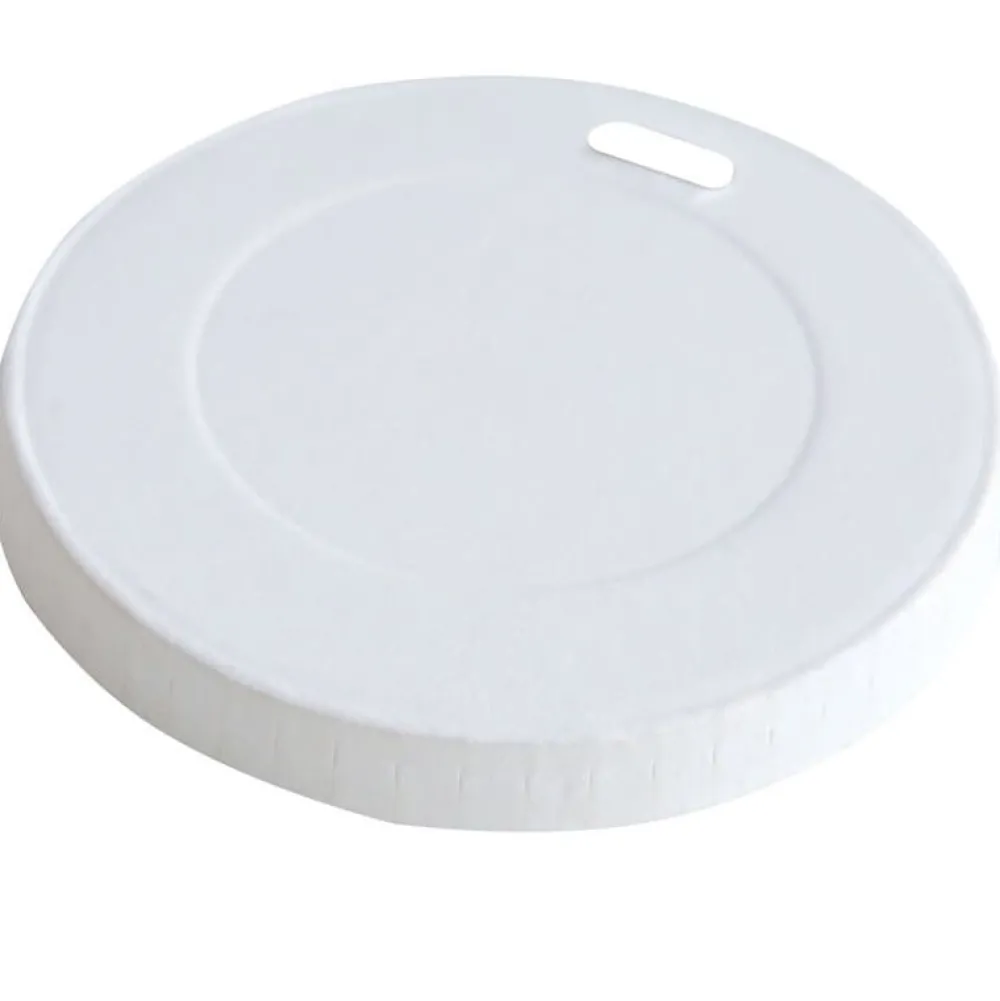 Barstuff Flachdeckel für Kaffeebecher, Pappe weiß - 8cm (50 Stk.)
