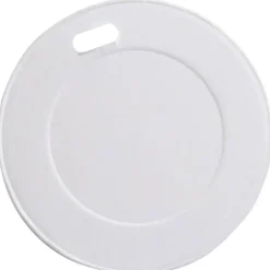 Barstuff Flachdeckel für Kaffeebecher, Pappe weiß - 8cm (50 Stk.)