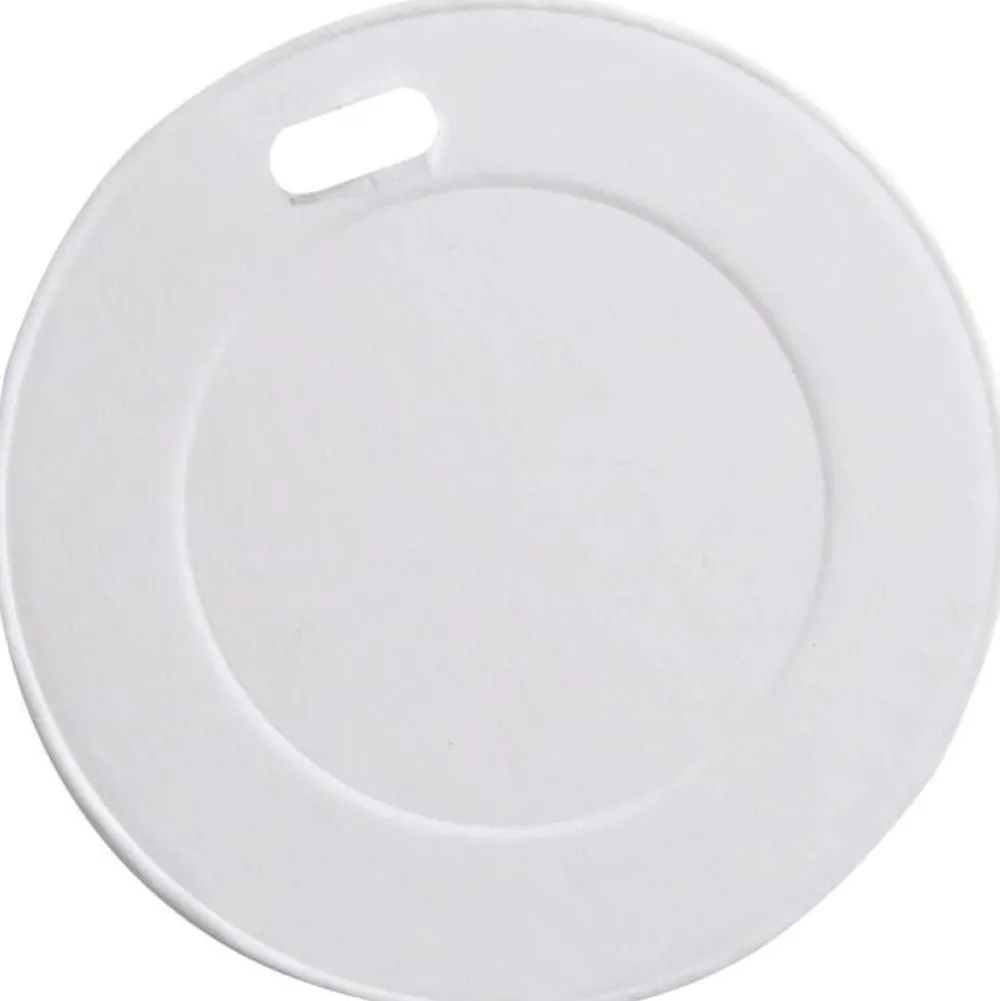 Barstuff Flachdeckel für Kaffeebecher, Pappe weiß - 8cm (50 Stk.)