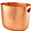 Barstuff Flaschenkühler / Getränkewanne, Aluminium gehämmertem kupferfarben - 30,5x22x22,8cm