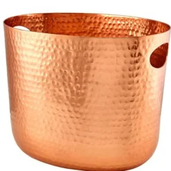 Barstuff Flaschenkühler / Getränkewanne, Aluminium gehämmertem kupferfarben - 30,5x22x22,8cm