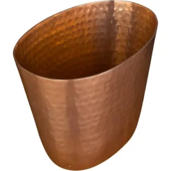 Barstuff Flaschenkühler / Weinkühler, Aluminium kupferfarben gehämmert - 20,5x14cm