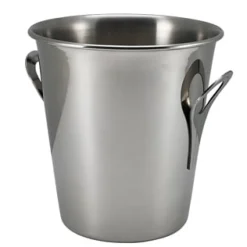 Barstuff Flaschenkühler / Weinkühler, Edelstahl, mit Griffen - 21,5x20,5cm
