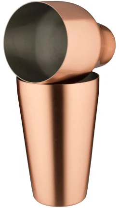 Barstuff French Cocktail Shaker, kupferfarben matt, zweiteilig (500ml)