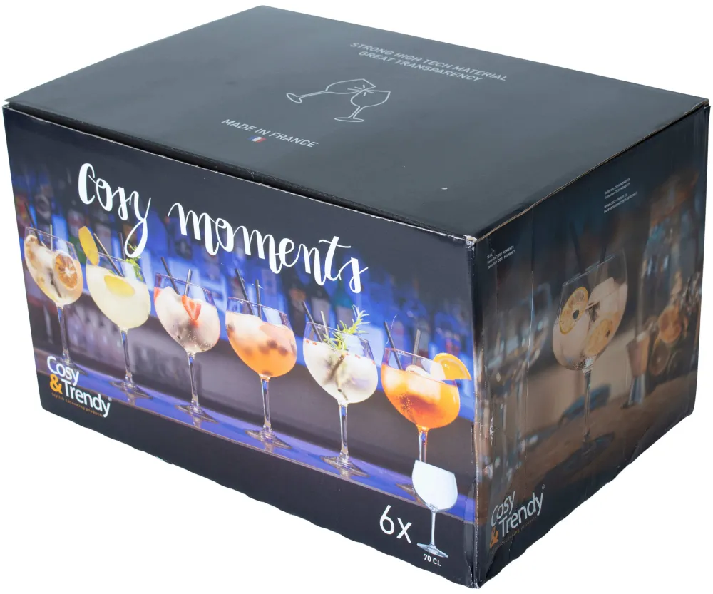 Barstuff Fresh Gin Tonic Glas, Cosy Moments - 700ml (6 Stk.)