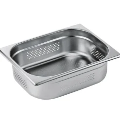 Barstuff Gastronormbehälter gelocht 100mm Tiefe - Edelstahl (GN 1/2)