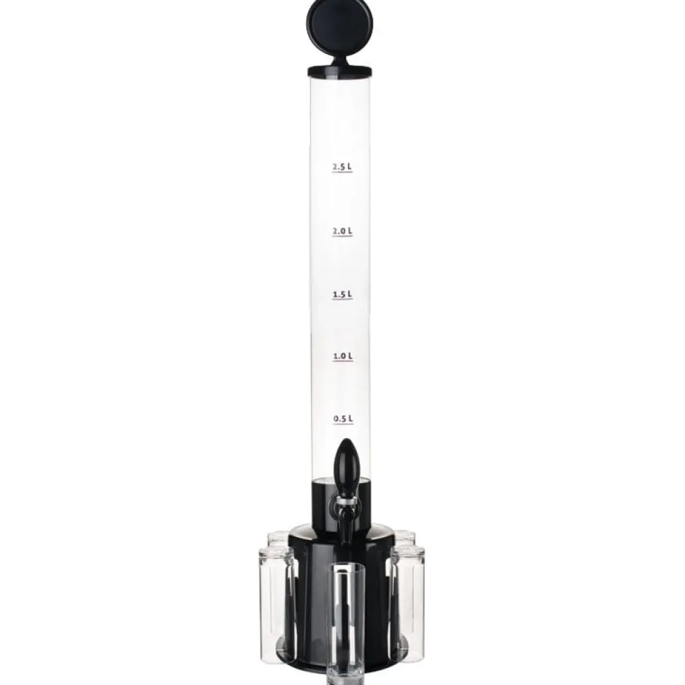Barstuff Getränkesäule / Biersäule MP Tower - mit 6 Bechern