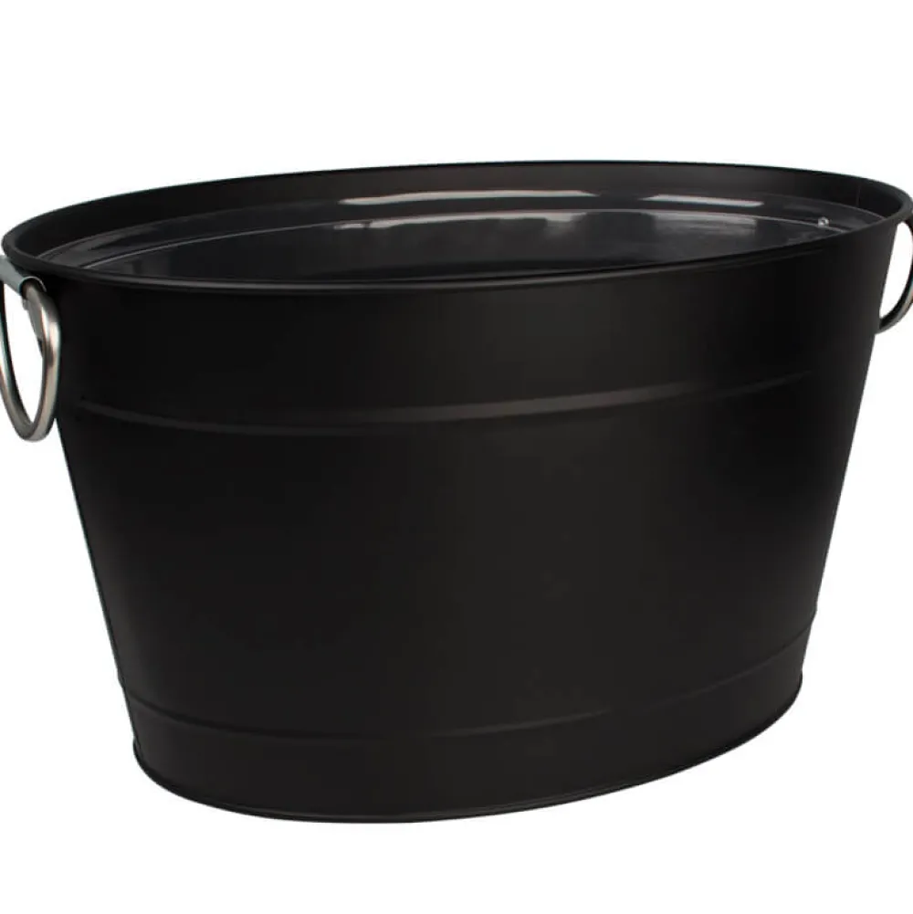Barstuff Getränkewanne schwarz mit Einsatz - 40x28x22cm