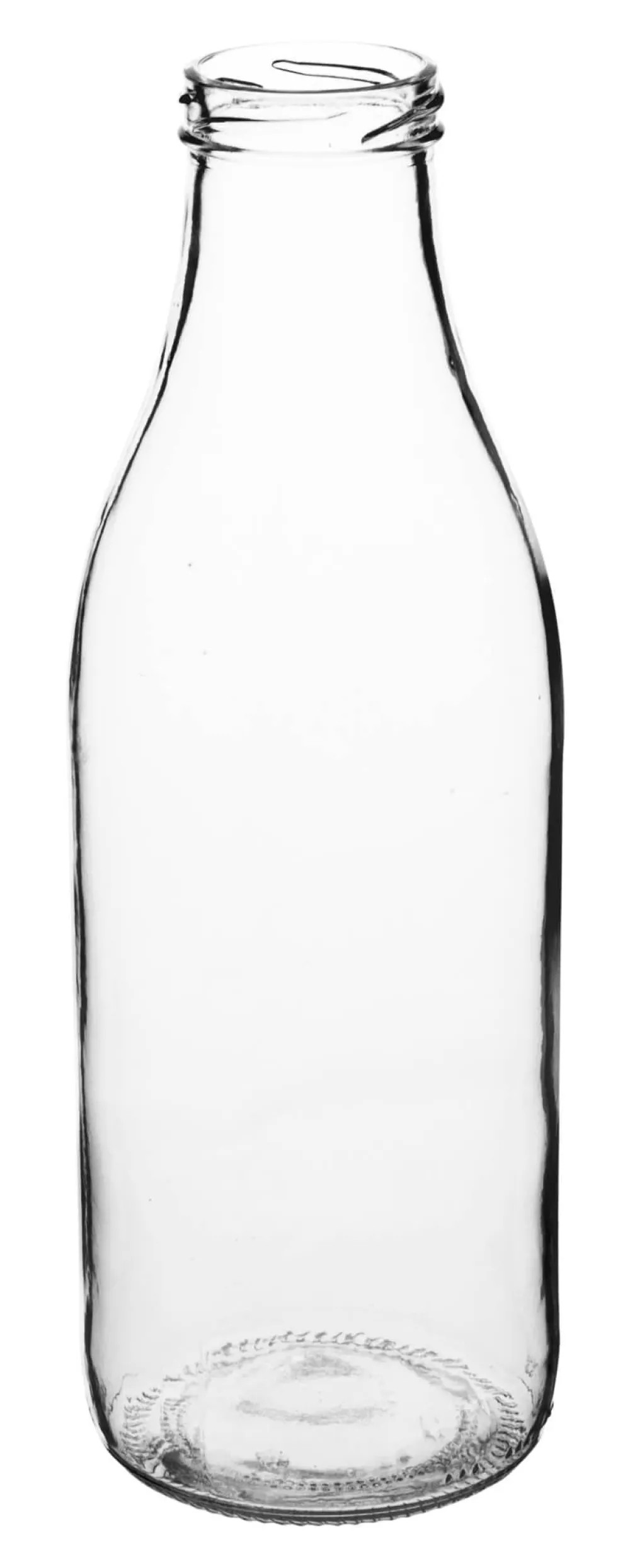 Barstuff Glasflasche - Weithals klar 1000ml
