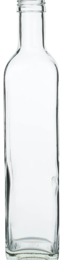 Barstuff Glasflasche eckig - 500ml