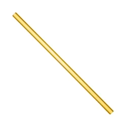 Barstuff Glastrinkhalme (8x200mm) - gelb (50 Stk. + 3 Bürsten)