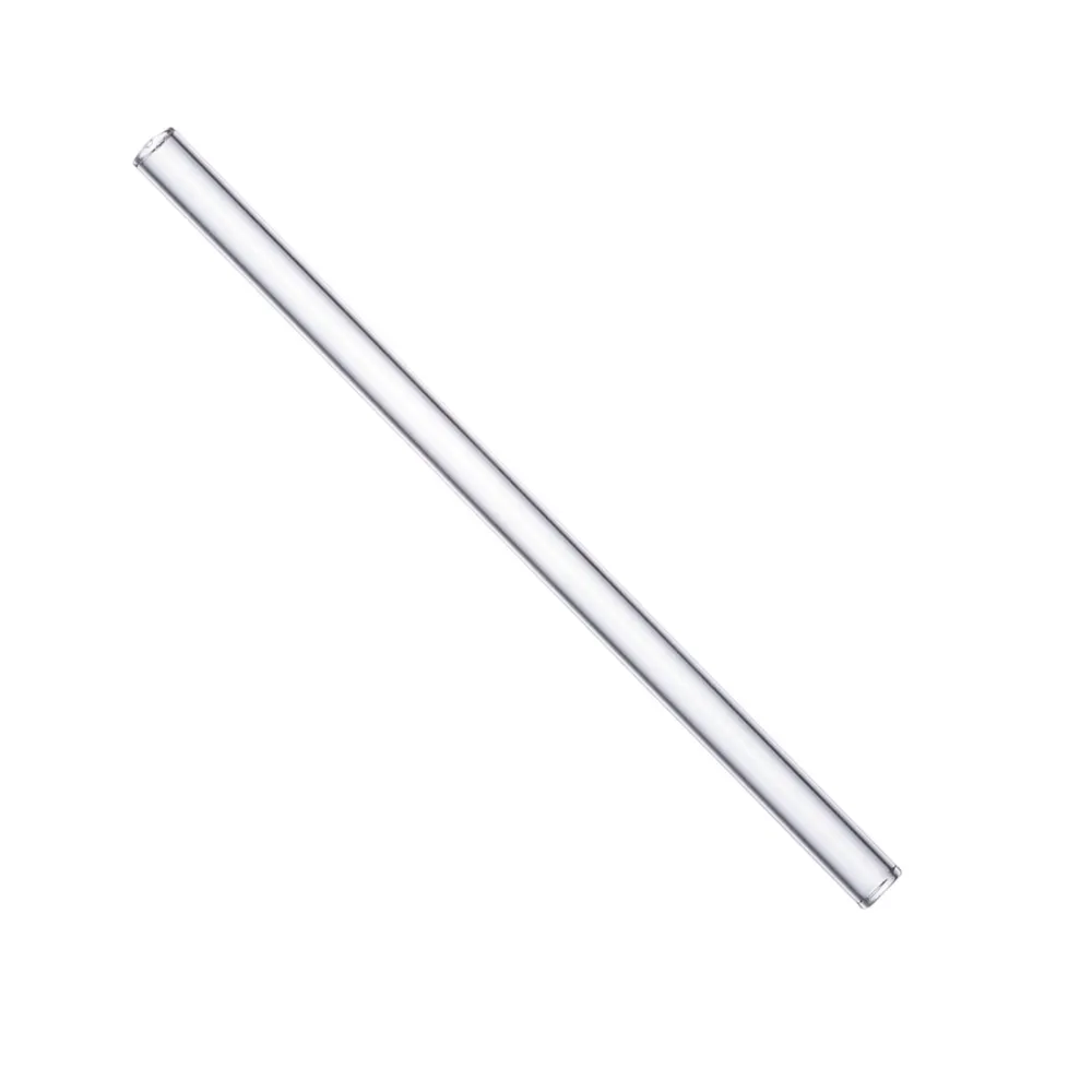 Barstuff Glastrinkhalme (8x150mm) - klar (50 Stk. + 3 Bürsten)