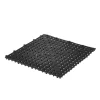 Barstuff Gläserabstellmatte PVC schwarz, steckbar - 30x30cm