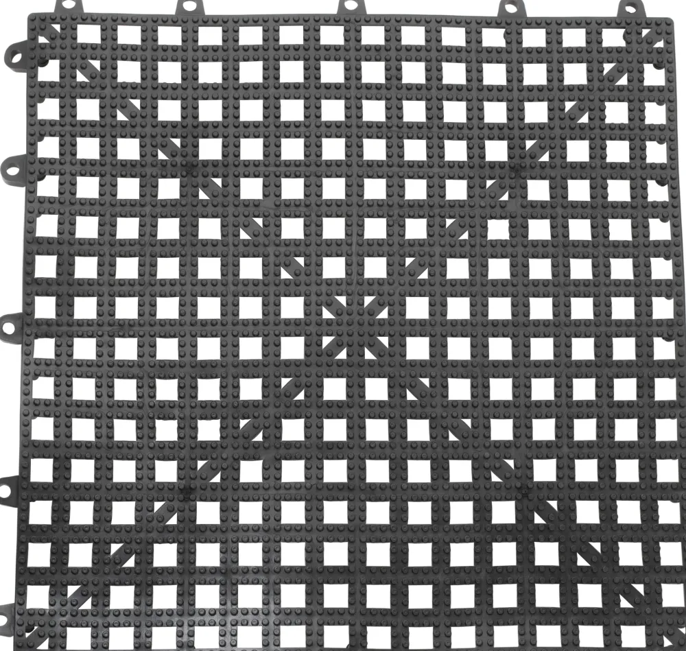 Barstuff Gläserabstellmatte PVC schwarz - 30x30cm