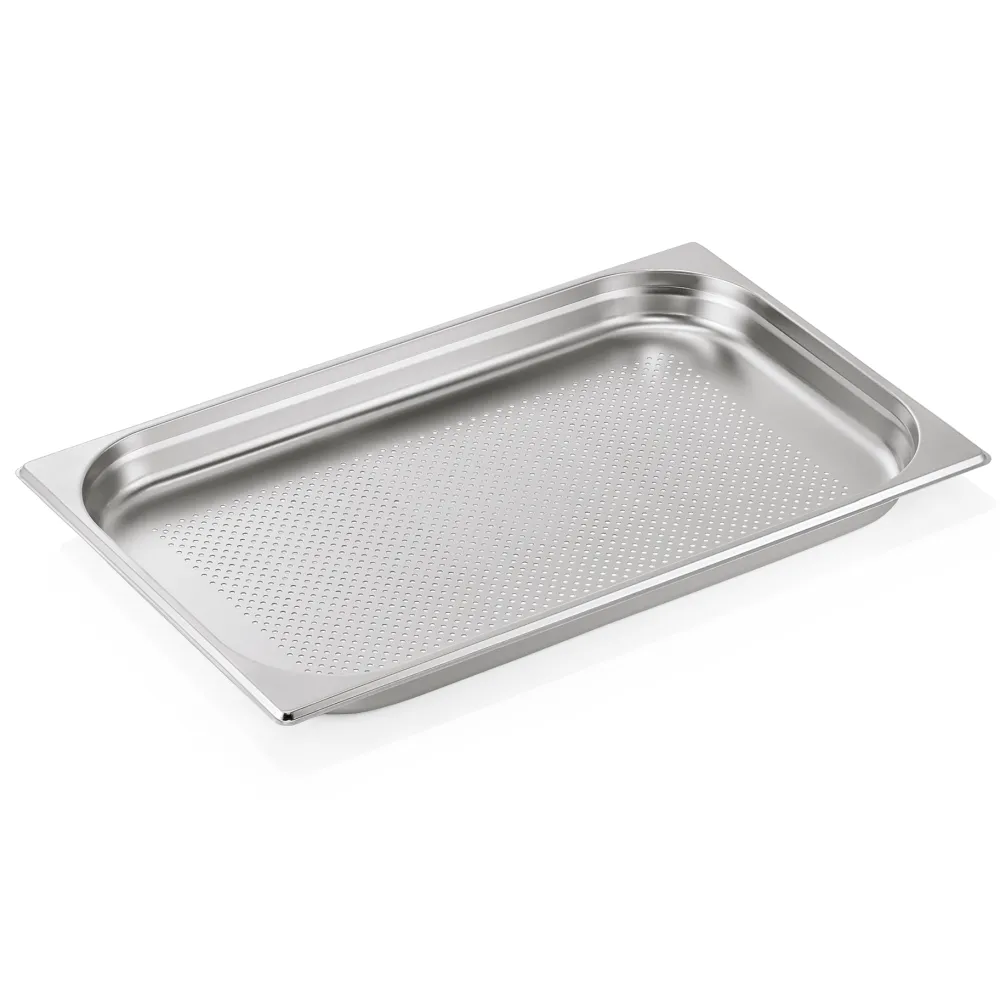 Barstuff GN 1/1 Behälter, mit Bodenlochung, CNS, GN ESSENTIALS - 4cm (6 Stk.)