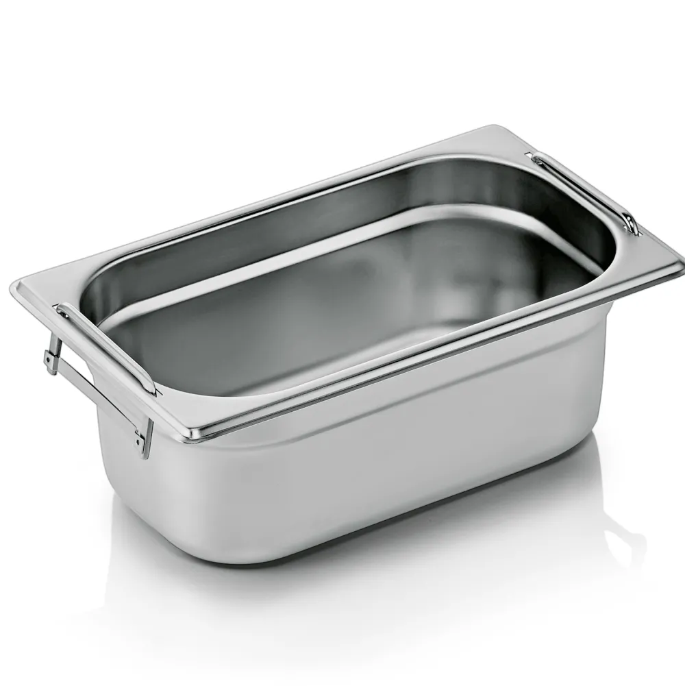 Barstuff GN 1/4 Behälter, mit Fallgriffen, CNS - 10cm (Serie GN CORE)