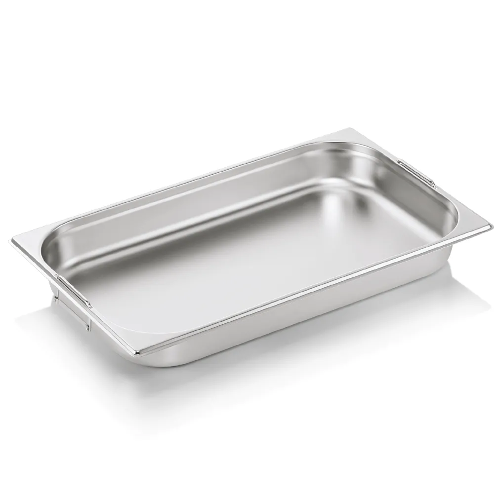 Barstuff GN 1/1 Behälter, mit Fallgriffen, CNS - 6,5cm (Serie GN CORE)