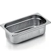 Barstuff GN 1/3 Behälter, mit Seiten- & Bodenlochung,CNS, GN ESSENTIALS - 10cm (6 Stk.)