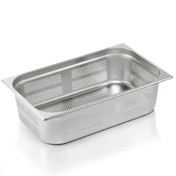 Barstuff GN 1/1 Behälter, mit Seiten- & Bodenlochung,CNS, GN ESSENTIALS - 15cm (6 Stk.)