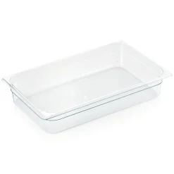 Barstuff GN 1/1 Behälter mit Skalierung, Polycarbonat transparent - H 10cm (Serie GN 94)