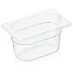 Barstuff GN 1/9 Behälter mit Skalierung, Polycarbonat transparent - H 10cm (Serie GN 94)