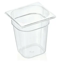 Barstuff GN 1/6 Behälter mit Skalierung, Polycarbonat transparent - H 20cm (Serie GN 94)