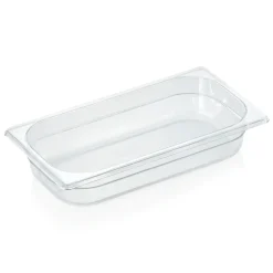 Barstuff GN 1/3 Behälter mit Skalierung, Polycarbonat transparent - H 6,5cm (Serie GN 94)