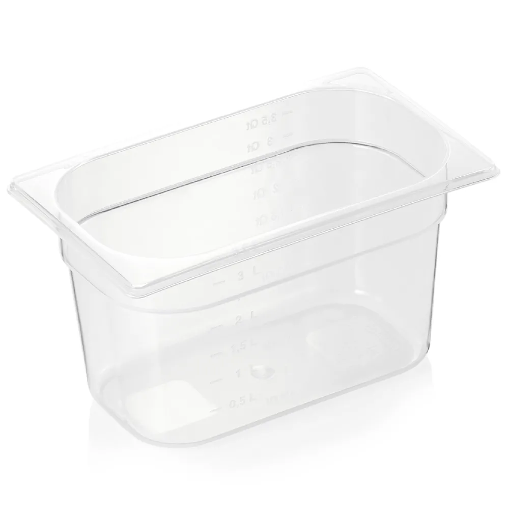 Barstuff GN 1/4 Behälter mit Skalierung, Polypropylen - H 15cm (Serie GN 84)