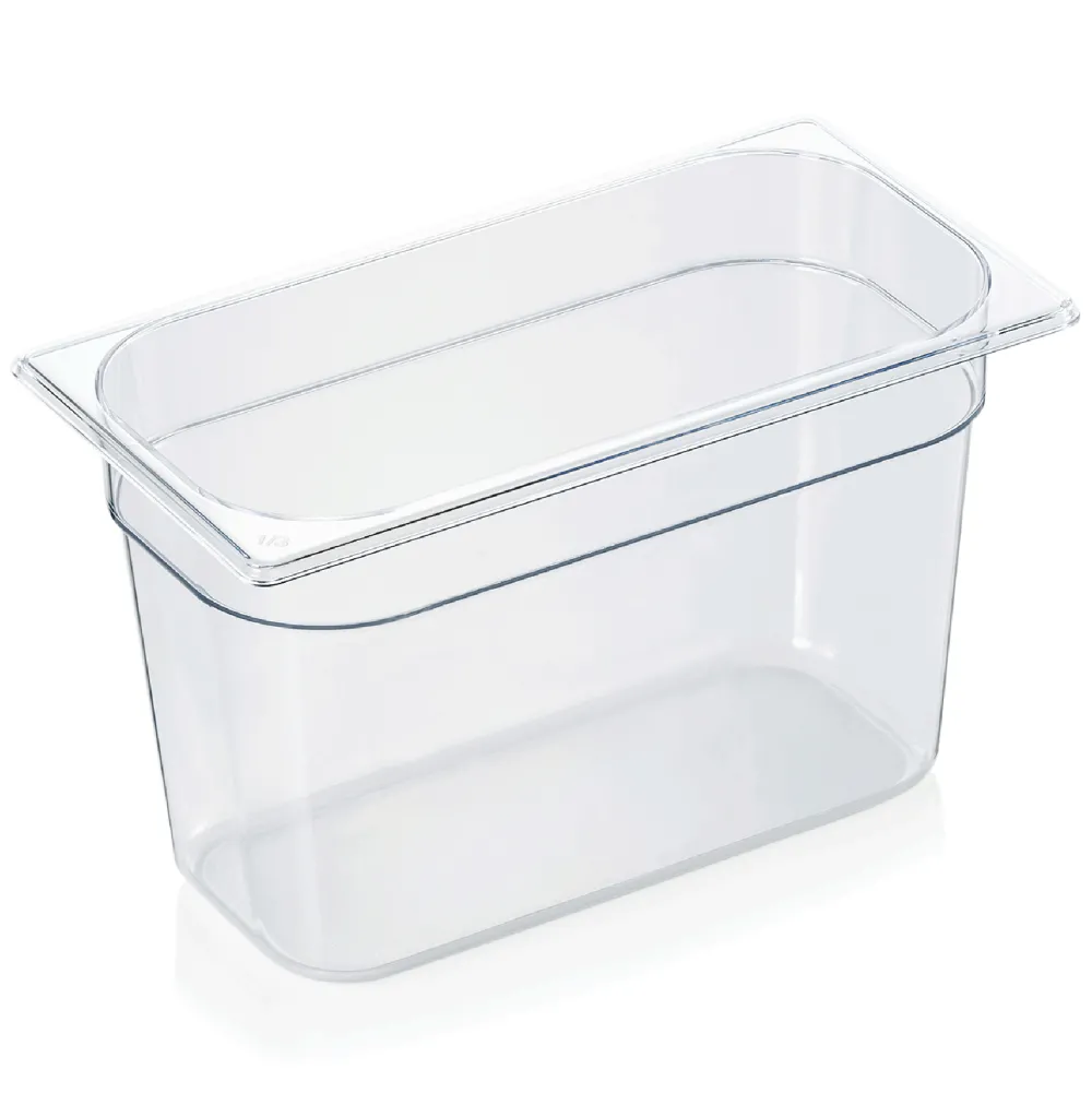 Barstuff GN 1/3 Behälter mit Skalierung, Polycarbonat transparent - H 20cm (Serie GN 94)