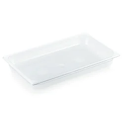 Barstuff GN 1/1 Behälter mit Skalierung, Polycarbonat transparent - H 6,5cm (Serie GN 94)