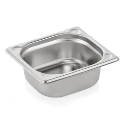 Barstuff GN 1/6 Behälter, U-Ecken, CNS - H 6,5cm (Serie GN CORE)