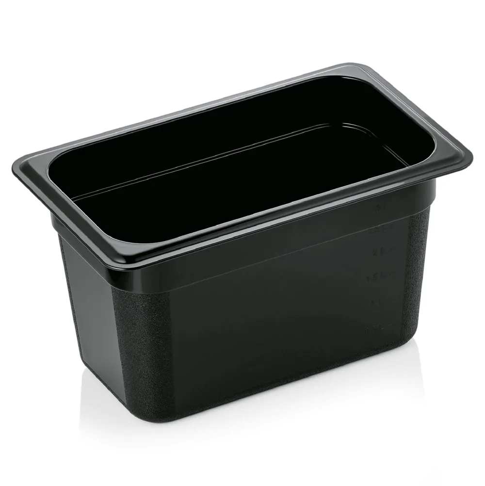 Barstuff GN 1/4 Gastronormbehälter 150mm Tiefe - PC schwarz (Serie GN 96)