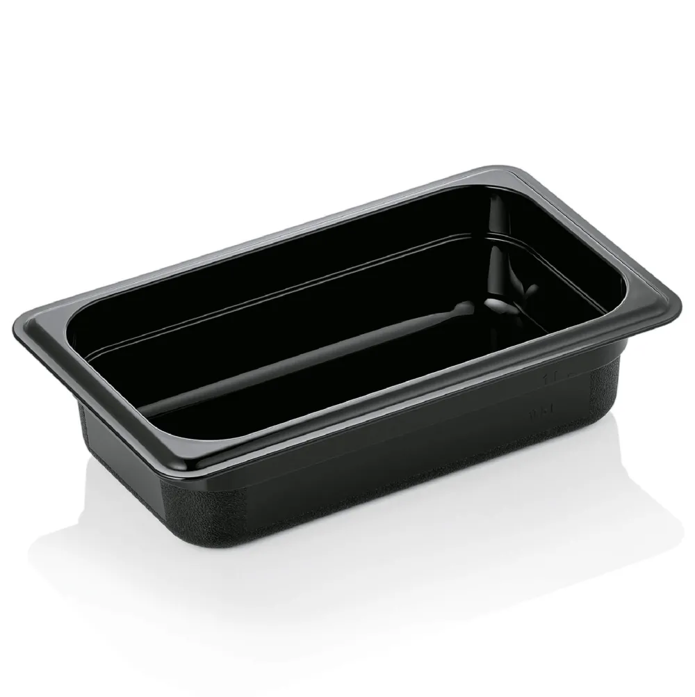 Barstuff GN 1/4 Gastronormbehälter 65mm Tiefe - PC schwarz (Serie GN 96)